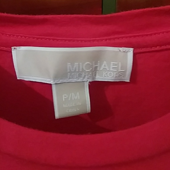Michael kors P/M red top - Picture 2 of 5